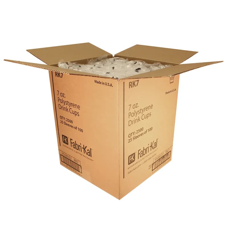 RK Cold Cup 7 OZ HIPS Translucent 2500/Case