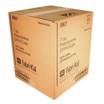 RK Cold Cup 7 OZ HIPS Translucent 2500/Case