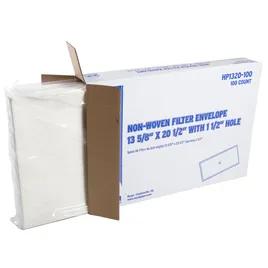 Fryer Filter Envelope 13X20 IN Non-Woven Paper 1.5 Inch Hole 100 Count/Pack 1 Packs/Case 100 Count/Case