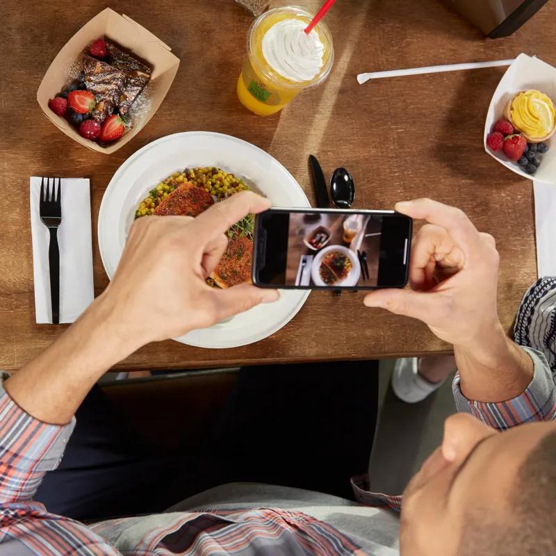 Dixie® Ultra Dinner Napkins 16.9X16.9 IN White Paper 1PLY 1/8 Fold 50 Sheets/Pack 8 Packs/Case 400 Sheets/Case