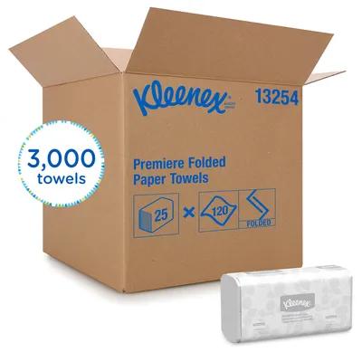 Kleenex® ScottFold Folded Paper Towel 9.4X12.4 IN White 120 Sheets/Pack 25 Packs/Case 3000 Sheets/Case