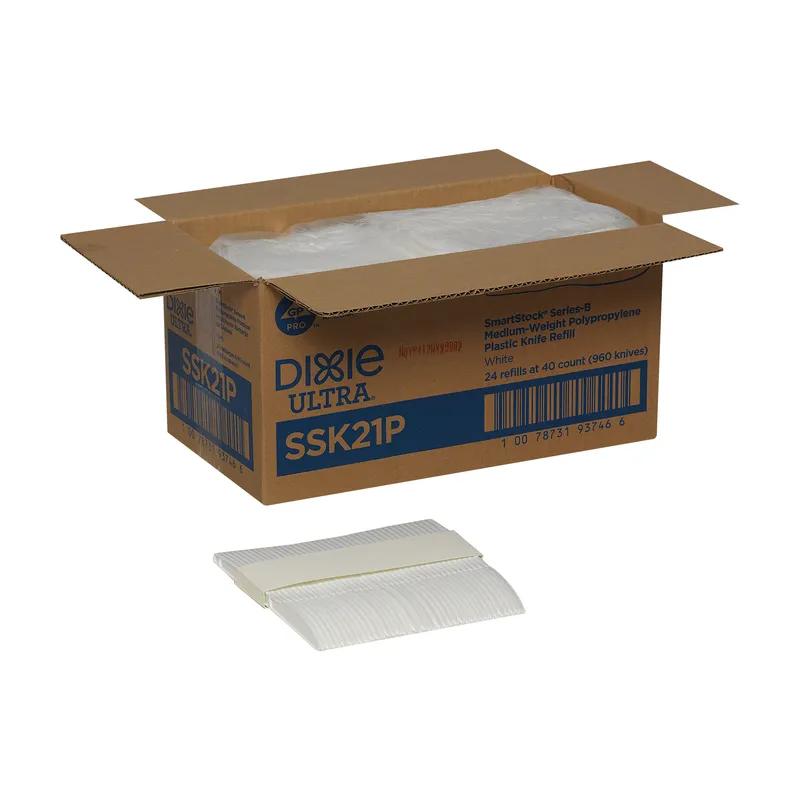 Dixie® Ultra SmartStock® Series-B Knife PP White Medium Weight Refill 960/Case