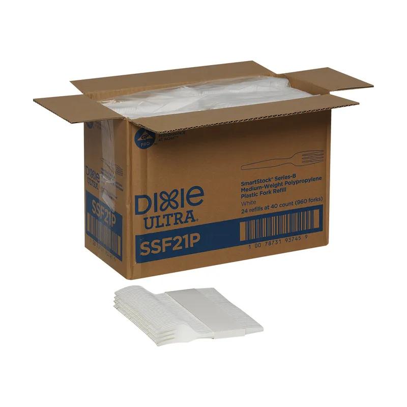 Dixie® Ultra SmartStock® Series-B Fork PP White Medium Weight Refill 960/Case