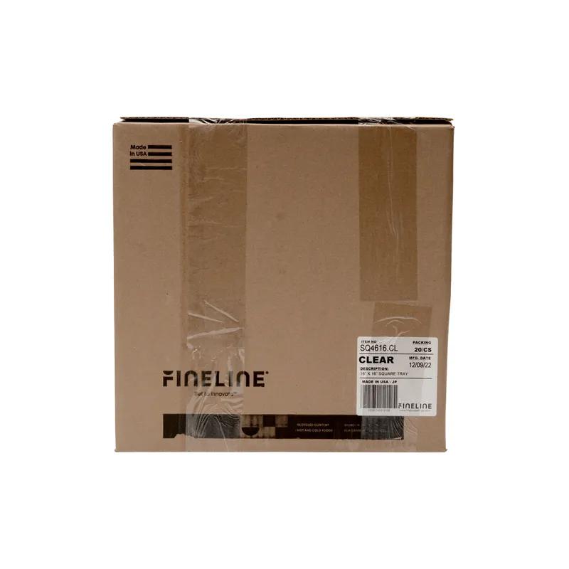 Serving Tray 16X16 IN Plastic Clear Square 20/Case