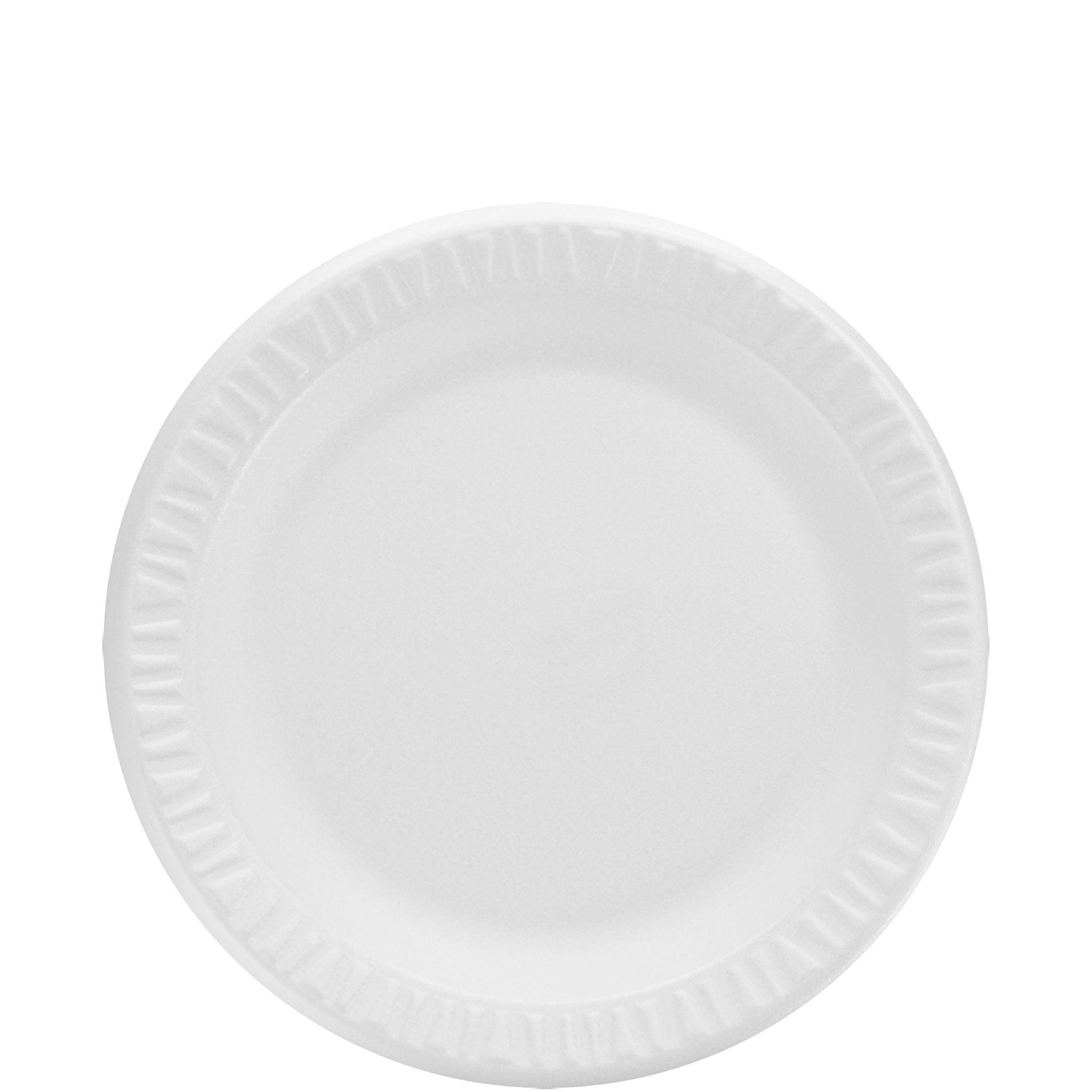 Dart® Concorde® Plate 9X0.92 IN XPS White Round 125 Count/Pack 4 Packs/Case 500 Count/Case