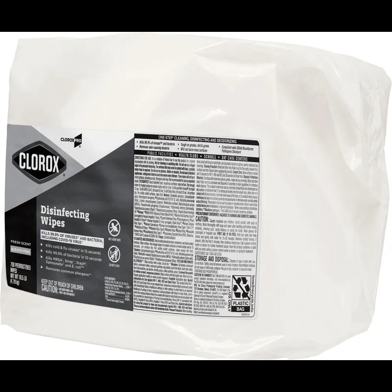 Clorox® Fresh Scent One-Step Disinfectant Multi Surface Wipe Bleach-Free Antibacterial 700 Count/Pack 2 Packs/Case