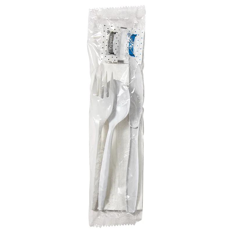 Victoria Bay 6PC Cutlery Kit PP Medium Weight With Napkin,Fork,Knife,Salt & Pepper,Soup Spoon 250/Case