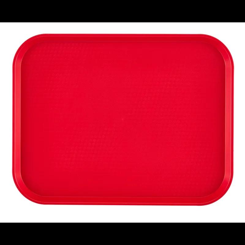 Fast Food Tray 12X16 IN Plastic Red 24/Case
