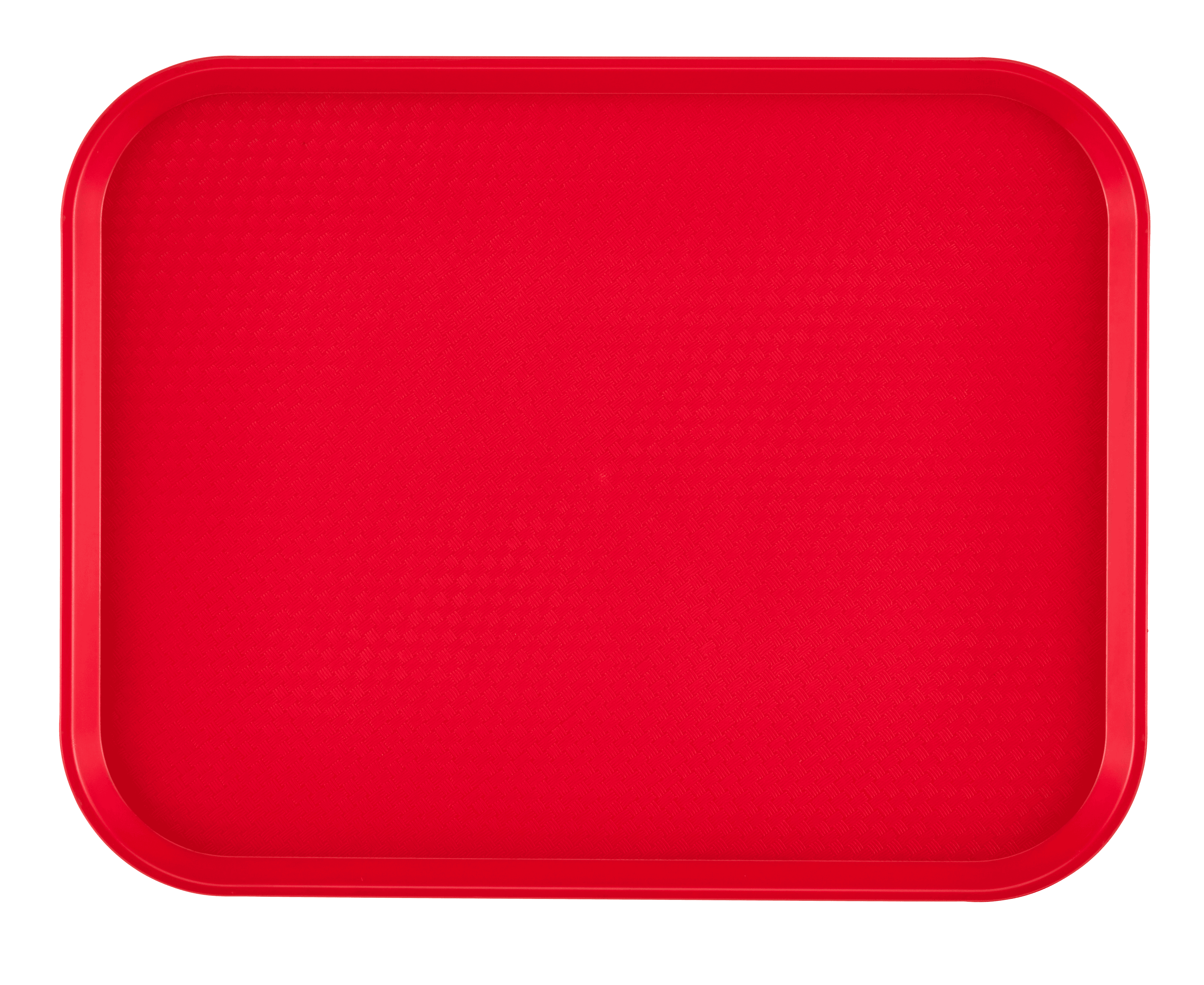 Fast Food Tray 12X16 IN Plastic Red 24/Case