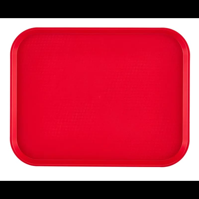Fast Food Tray 12X16 IN Plastic Red 24/Case
