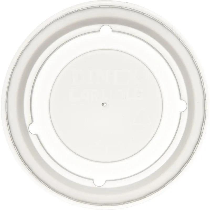 Dinex® Lid Flat PS Translucent For 5-12 OZ Cup No Hole 2000/Case