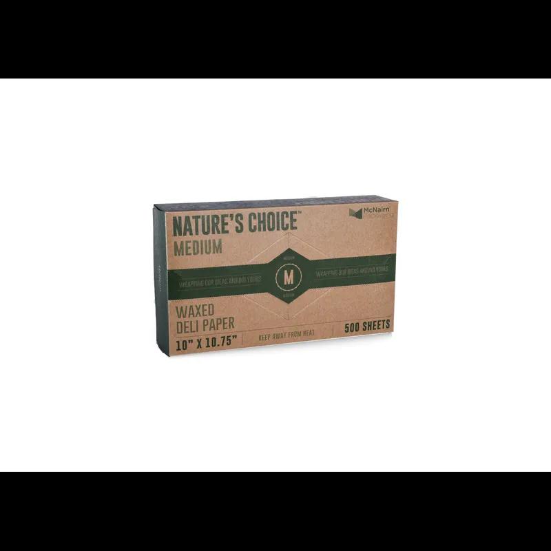 Deli Sheets 10X10.75 IN Dry Wax Paper Natural Kraft Interfold Medium 500 Count/Pack 12 Packs/Case 6000 Count/Case