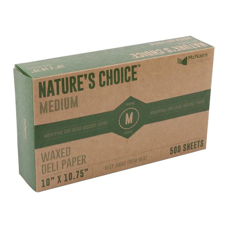 Deli Sheets 10X10.75 IN Dry Wax Paper Natural Kraft Interfold Medium 500 Count/Pack 12 Packs/Case 6000 Count/Case