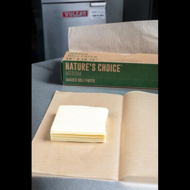 Deli Sheets 10X10.75 IN Dry Wax Paper Natural Kraft Interfold Medium 500 Count/Pack 12 Packs/Case 6000 Count/Case