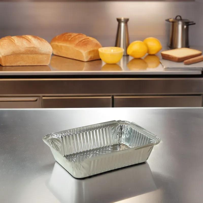 Bread & Loaf Pan 40 OZ 8.5X6X1.75 IN Aluminum Silver Rectangle 500/Case