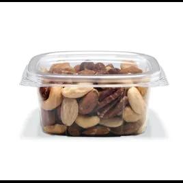 Crystal Seal® Deli Container Hinged With Flat Lid 6 OZ PET Clear Square 400/Case