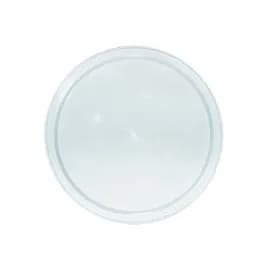 Lid Flat Plastic White Round For 160 OZ Container 100/Case
