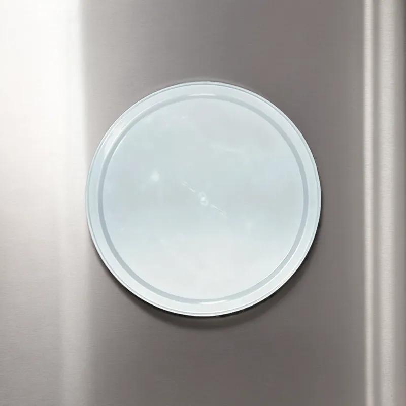 Lid Flat Plastic White Round For 160 OZ Container 100/Case
