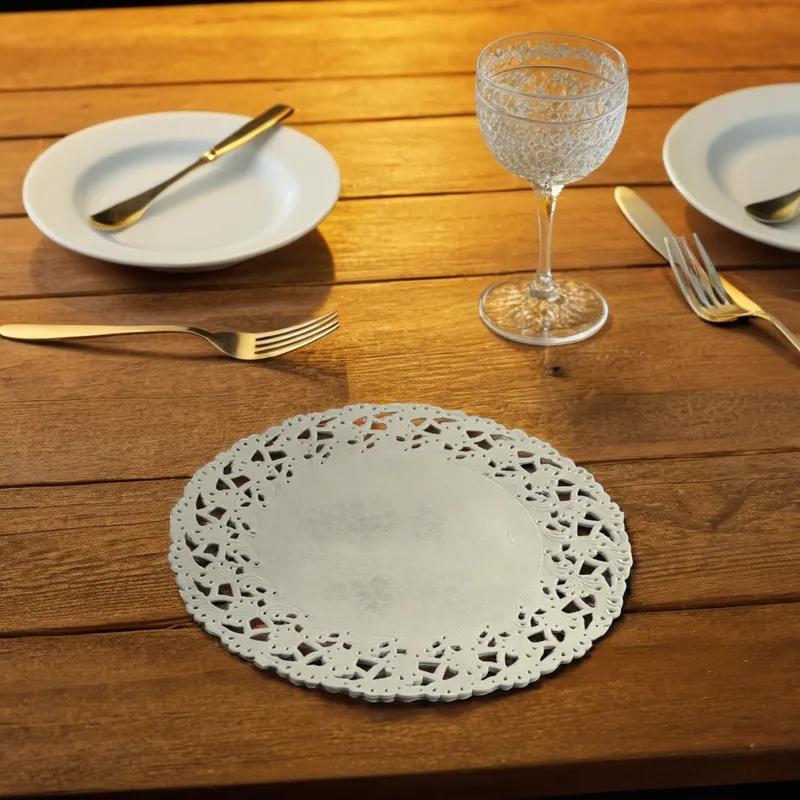 Doily 6 IN Paper White Lace Round 1000/Box