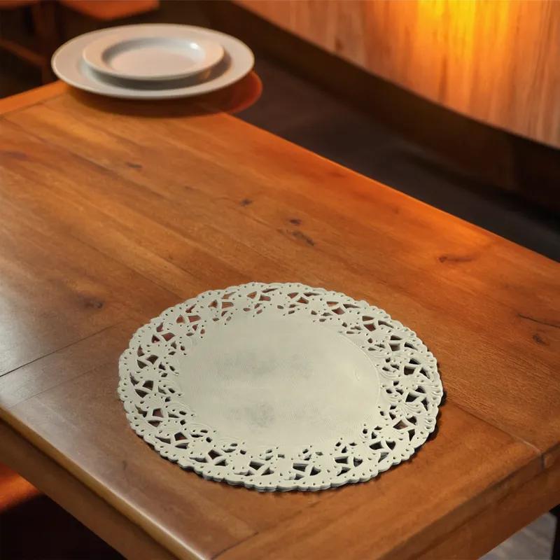 Doily 6 IN Paper White Lace Round 1000/Box