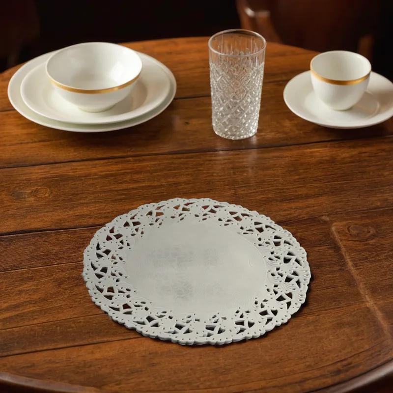 Doily 6 IN Paper White Lace Round 1000/Box