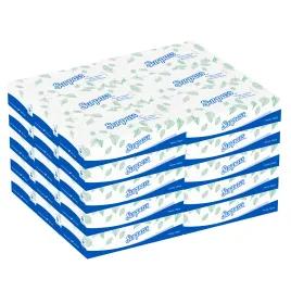 Surpass® Facial Tissue 8.3X7.8 IN 2PLY White Flat Box 100 Sheets/Pack 30 Packs/Case 3000 Sheets/Case
