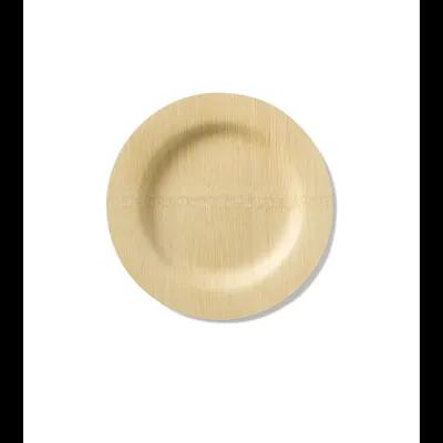 Plate 7 IN Bamboo Natural Round 100/Box