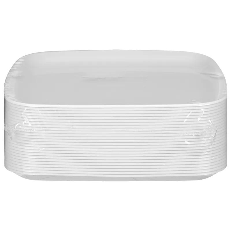Mozaïk® Serving Tray Base 10.7X10.7X0.58 IN PS White Square 25/Case