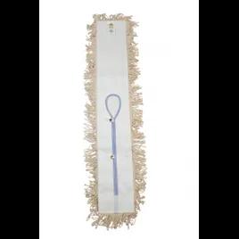 Bristles Dust Mop 36X5 IN Natural Cotton Loop End Launderable 1/Each