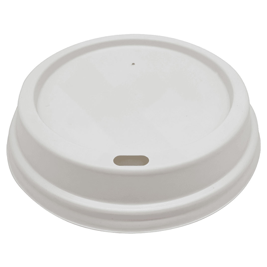 Victoria Bay Lid Dome PS White For 10-20 OZ Hot Cup 1000/Case