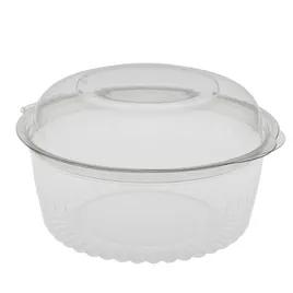 Bowl & Lid Combo With Dome Lid 32 OZ PET Clear Round Hinged 150/Case