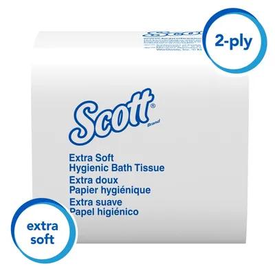 Scott® Facial Tissue 4.5X8.3 IN 2PLY White High Capacity Hygienic 250 Sheets/Pack 36 Packs/Case 9000 Sheets/Case