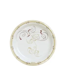 Solo® Plate 8.5X0.7 IN Coated Paper Symphony® Stock Print Round Deep Medium Weight 125 Count/Pack 4 Packs/Case