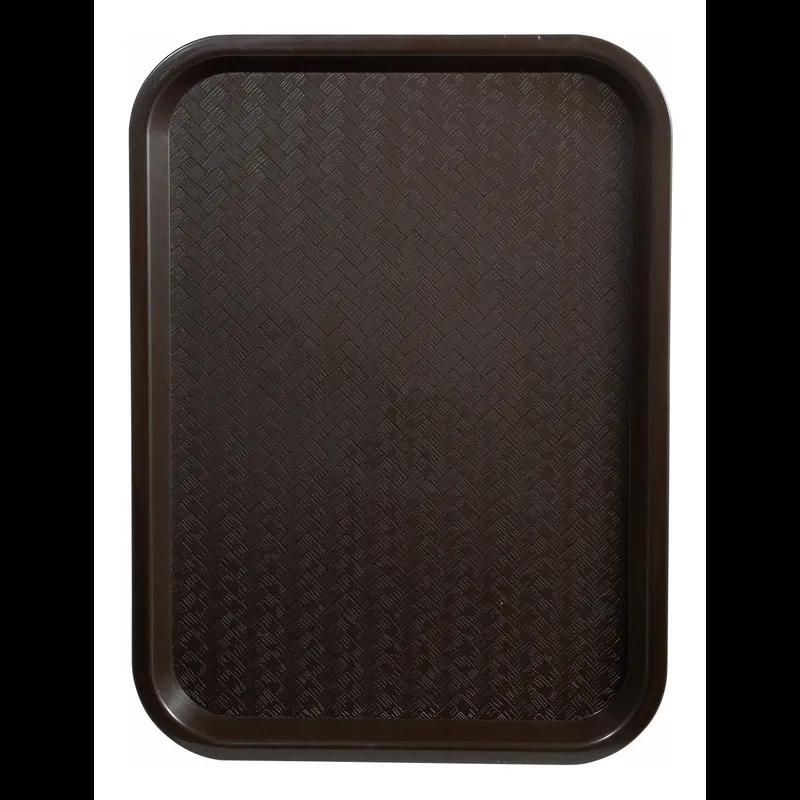 Cafeteria & School Lunch Tray Base 14X18 IN Plastic Brown Rectangle 1/Each