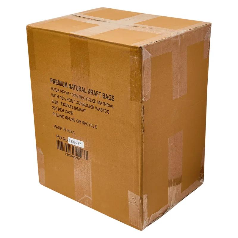 Victoria Bay Shopper Bag 13X7X13 IN Paper Kraft Gusset 250/Case