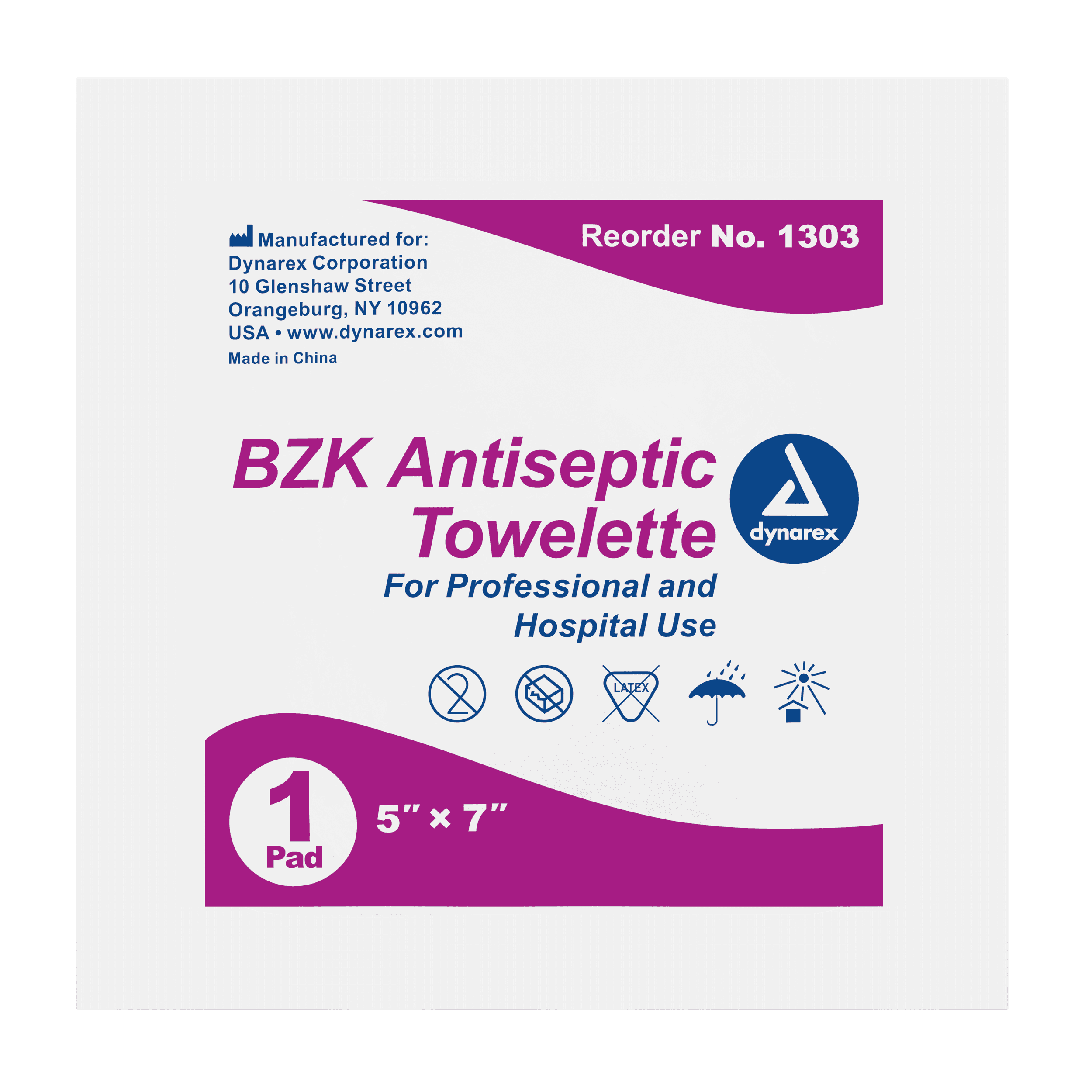 Antiseptic Wipe White Benzalkonium Chloride 100 Count/Pack 10 Packs/Case 1000 Count/Case