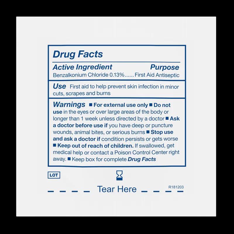 Antiseptic Wipe White Benzalkonium Chloride 100 Count/Pack 10 Packs/Case 1000 Count/Case