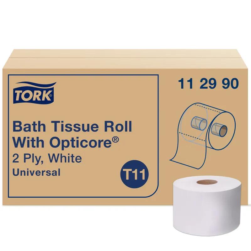 Tork OptiCore® Toilet Paper & Tissue Roll T11 4X3.75 IN 585 FT 1PLY Universal Embossed 1755 Sheets/Roll 36 Rolls/Case
