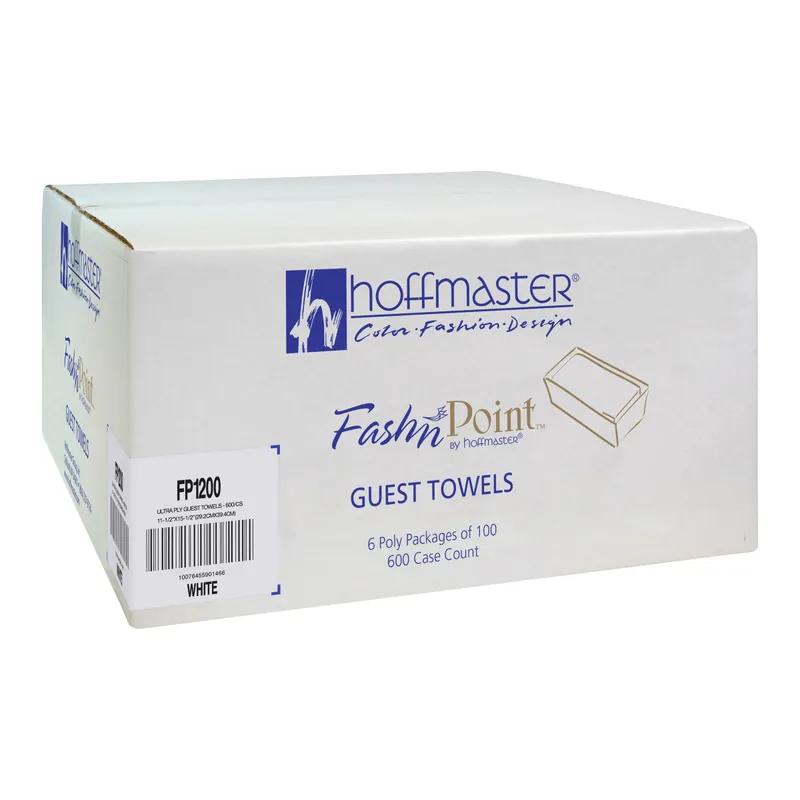 FashNpoint® Folded Guest Towel White 600 Sheets/Case