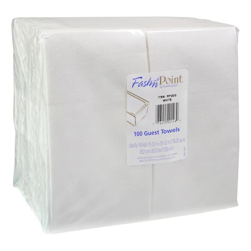 FashNpoint® Folded Guest Towel White 600 Sheets/Case