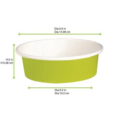 Buckaty Bucket & Tub 20 OZ Paper Green Round 45 Count/Pack 8 Packs/Case 360 Count/Case