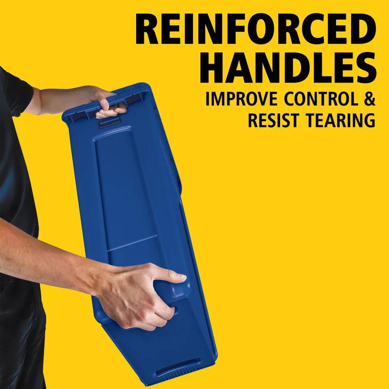 Slim Jim® 1-Stream Recycling Bin 11X22X30 IN 23 GAL Blue Resin Vented Commercial 1/Each