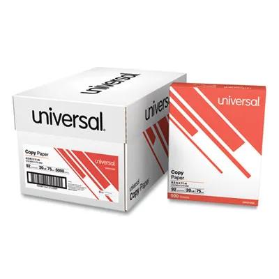 Universal® 92 Copy Paper 8.5X11 IN White Bright 500 Sheets/Pack 10 Packs/Case 5000 Count/Case