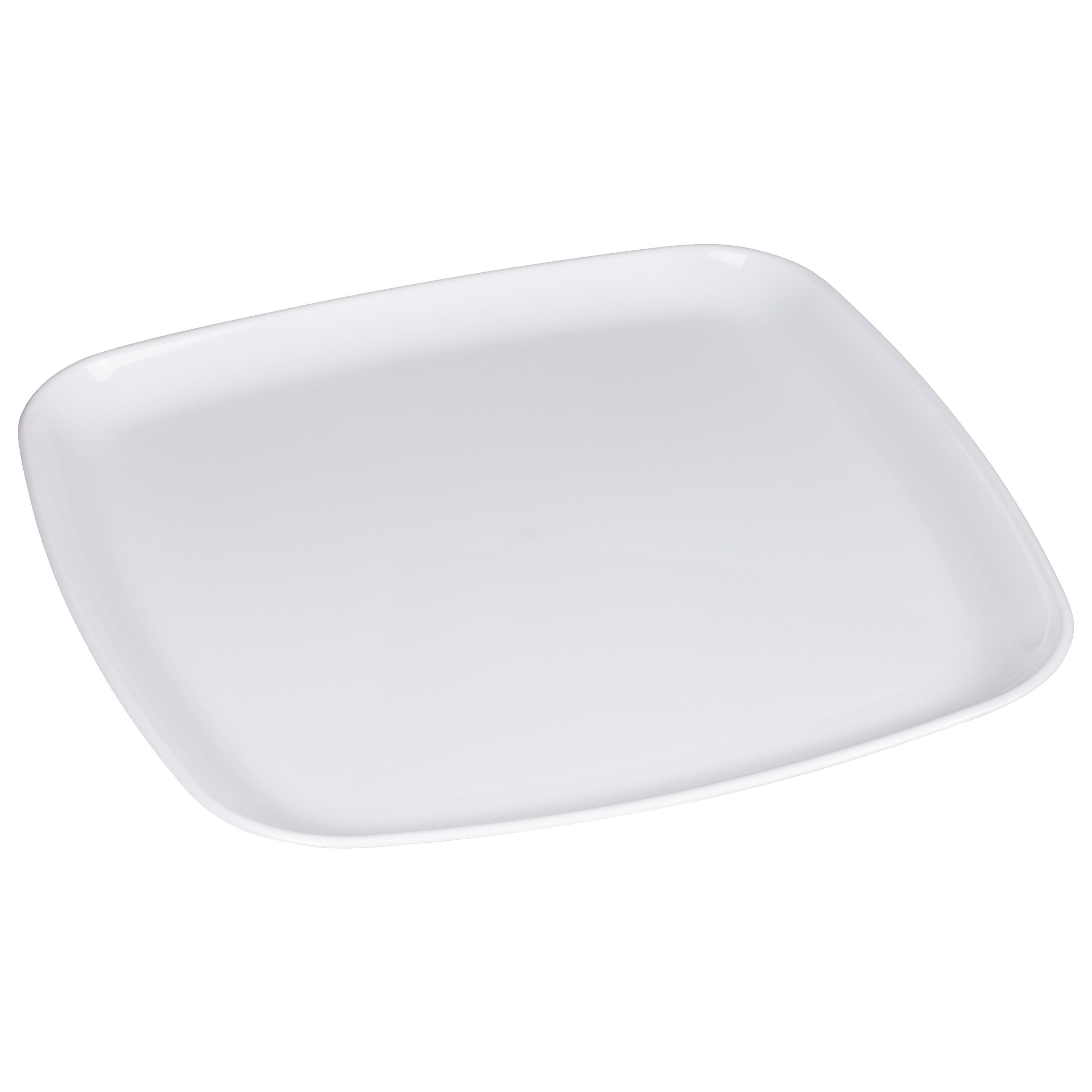 Mozaïk® Serving Tray Base 14.1X14.1X0.69 IN PP White Square 25/Case