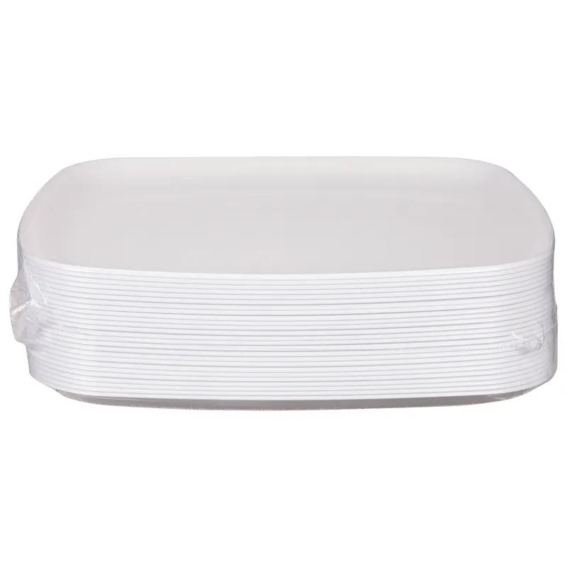 Mozaïk® Serving Tray Base 14.1X14.1X0.69 IN PP White Square 25/Case