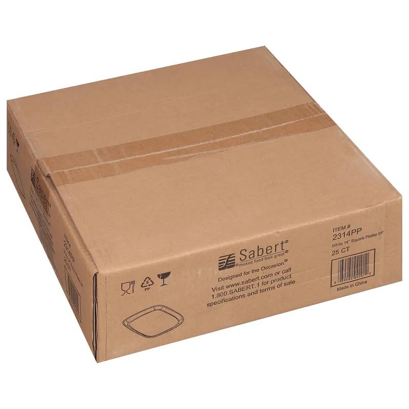 Mozaïk® Serving Tray Base 14.1X14.1X0.69 IN PP White Square 25/Case