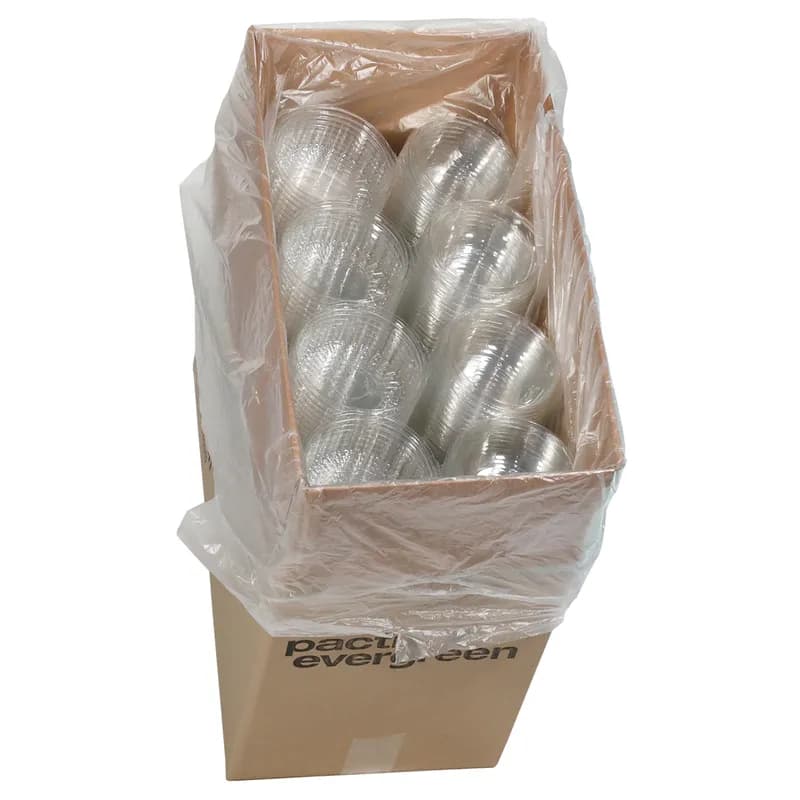 Sho-Bowl Bowl & Lid Combo With Dome Lid 8 OZ PET Clear Round Hinged 250/Case