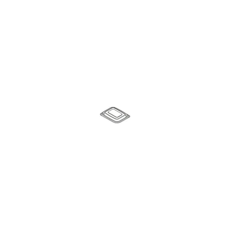 Lid Flat 0.75 IN PP Clear Rectangle For Container 300/Case