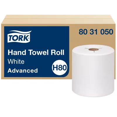 Tork Roll Paper Towel H80 7.938IN X1000FT White Standard Roll Refill 7.85IN Roll 1.925IN Core Diameter 6 Rolls/Case