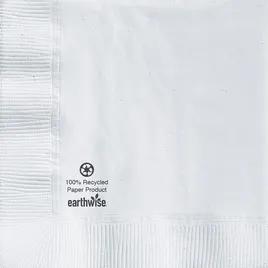 Earth Wise® Beverage Napkins 10X10 IN White Paper 2PLY 3000/Case